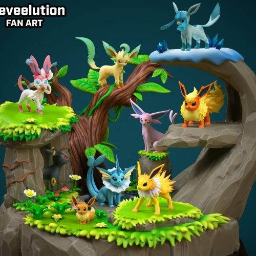 Eeveelution Diorama